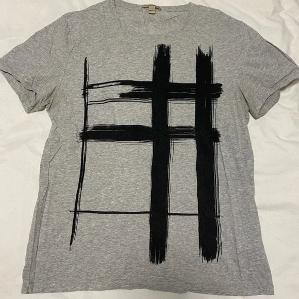 Burberry Brush Stroke Graphic Logo T-Shirt